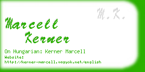 marcell kerner business card